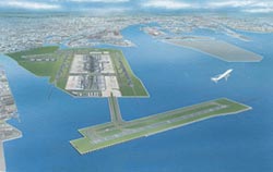 図2:浮体工法による羽田空港のイメージ