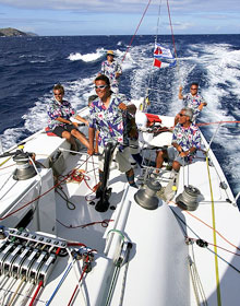 2007年レース中の艇上風景
