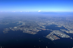 横浜港全景