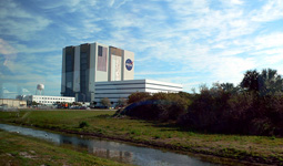 ケネディ宇宙センターの施設入り口。