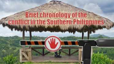 Brief chronology of the conflict in the Southern Philippines