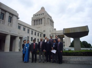 Visit to the National Diet