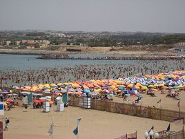 Tourism pressure - A beach near Algier, Algeria