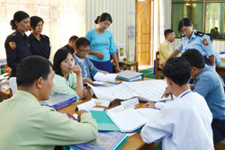 Supporting the organizational management of Myanmar, which has began its transition into an open country