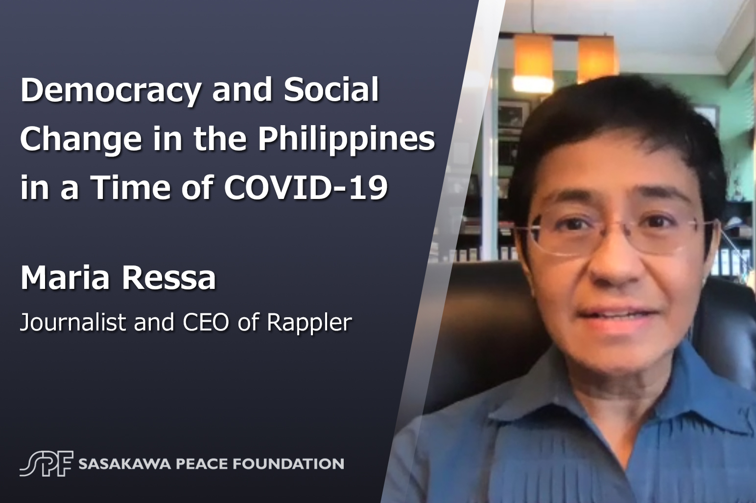 Democracy and social change in the Philippines in a time of COVID-19: Interview with Maria Ressa