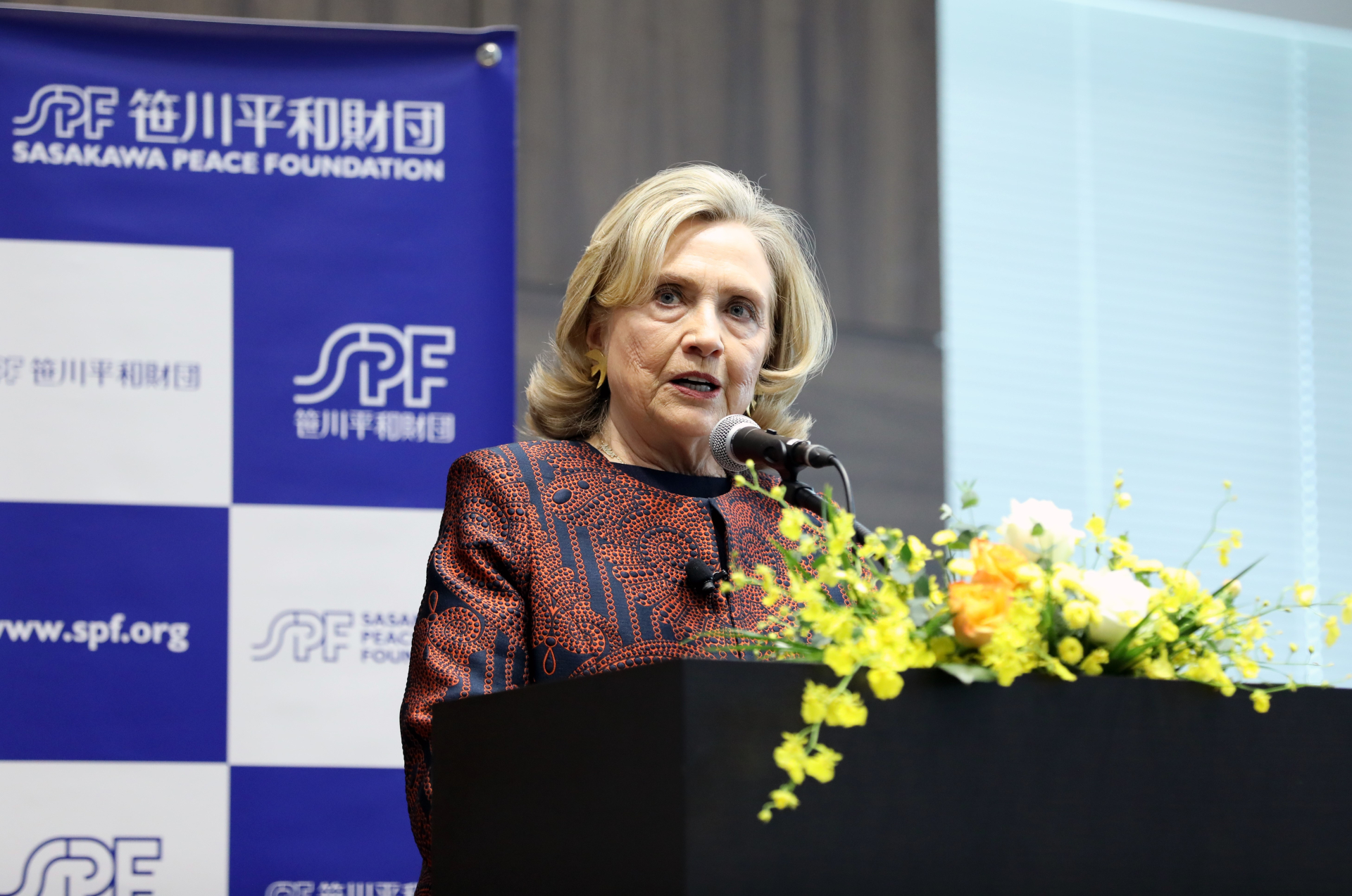 Hillary Rodham Clinton at SPF event on progress toward gender equality