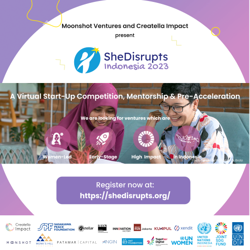 SheDisrupts Indonesia 2023: Applications now open!
