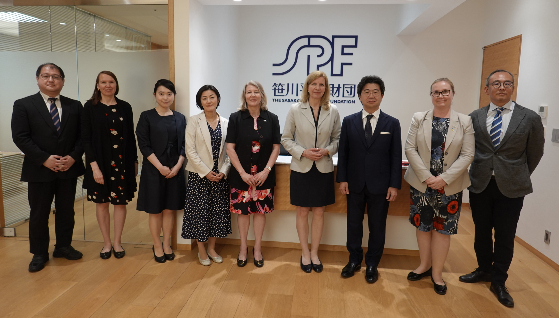 Courtesy visit by Finland delegation to SPF President Sunami