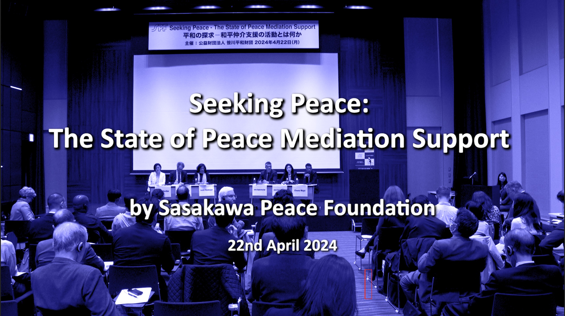 Seeking Peace: The State of Peace Mediation Support (April 22, 2024)