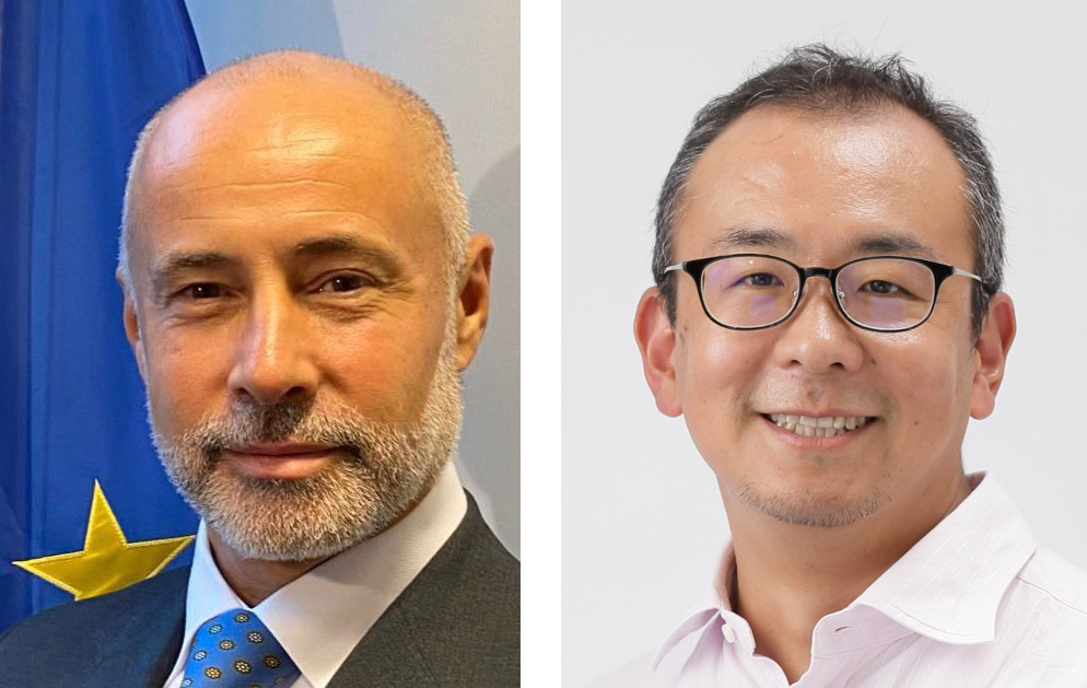 EU Special Envoy for the Indo-Pacific Mr. Visentin and SPF Senior Research Fellow Mr. Nishida