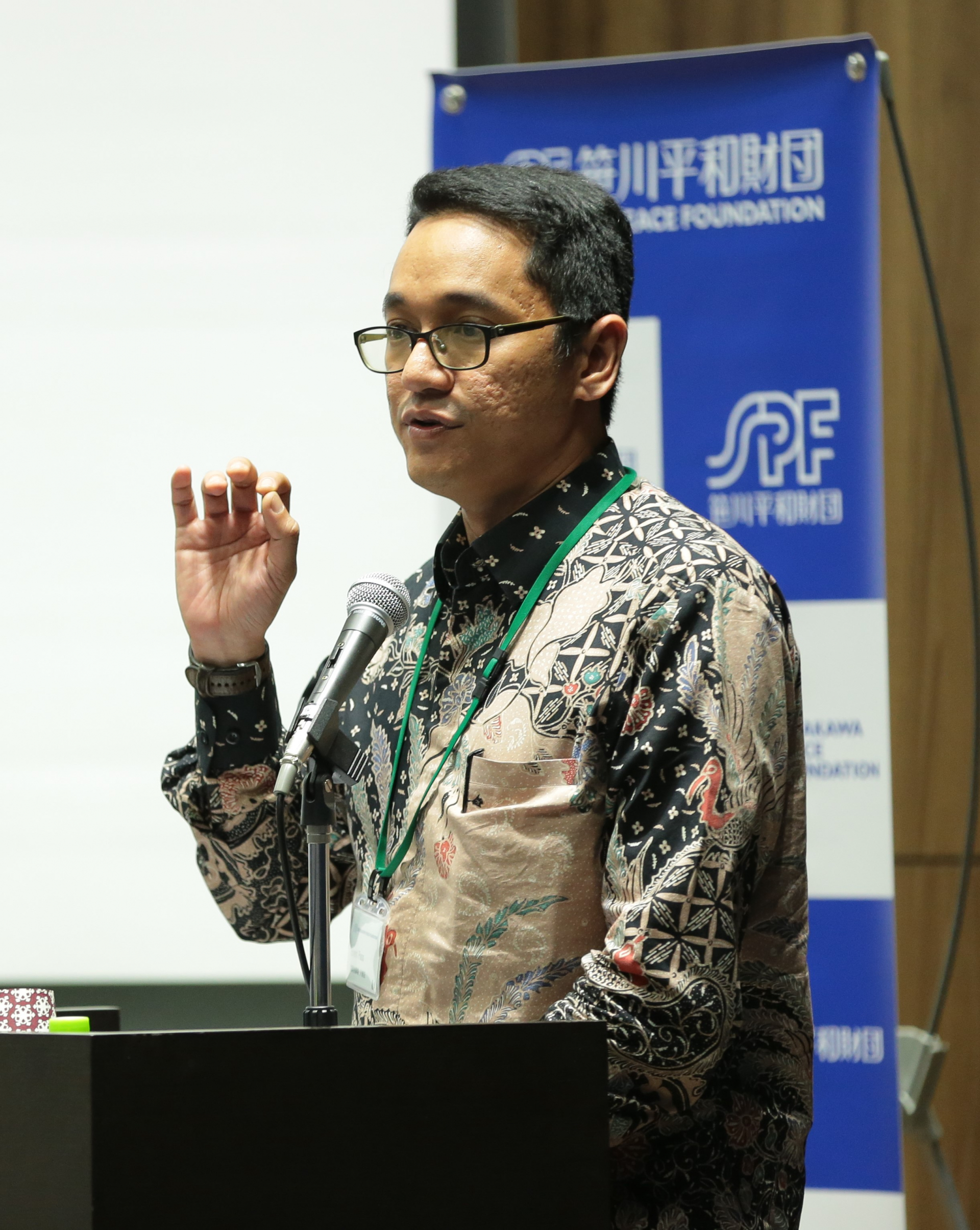 Mr. Muhammad Faisal Magrie, program officer for Search for Common Ground in Indonesia