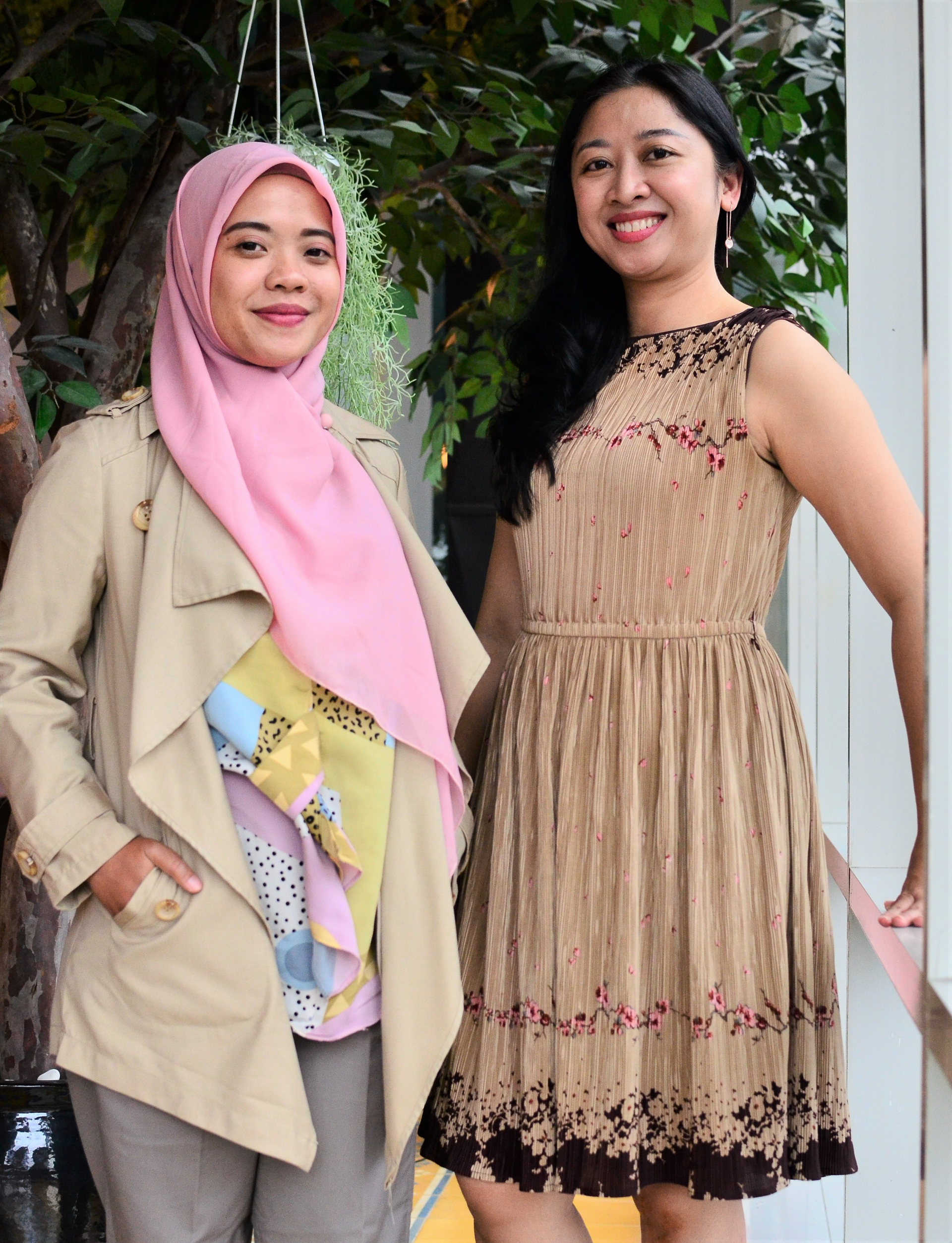 Dian Wulandari, co-founder of Instellar (right), and Elvira Soufyani Rosanty, Senior Enterprise Development Officer