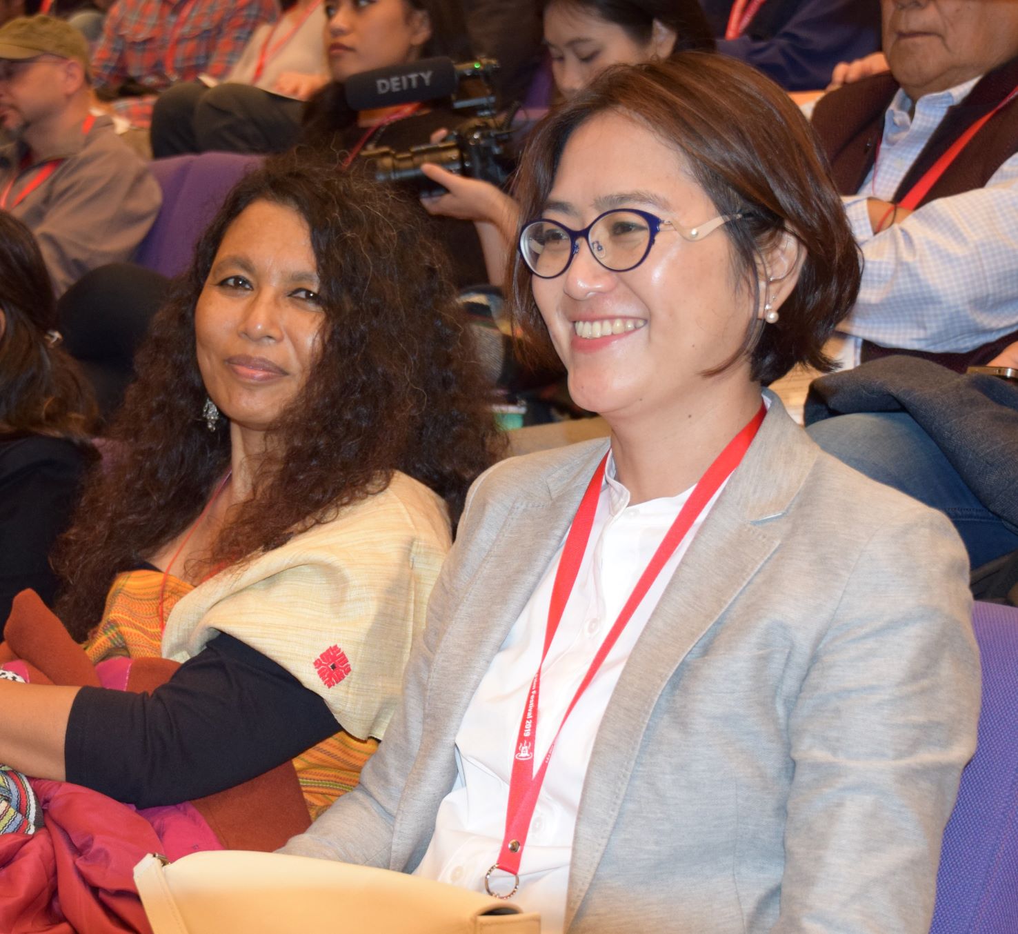 Yui Nakamura, Senior Program Officer at SPF (right) and Ms. Choudhury