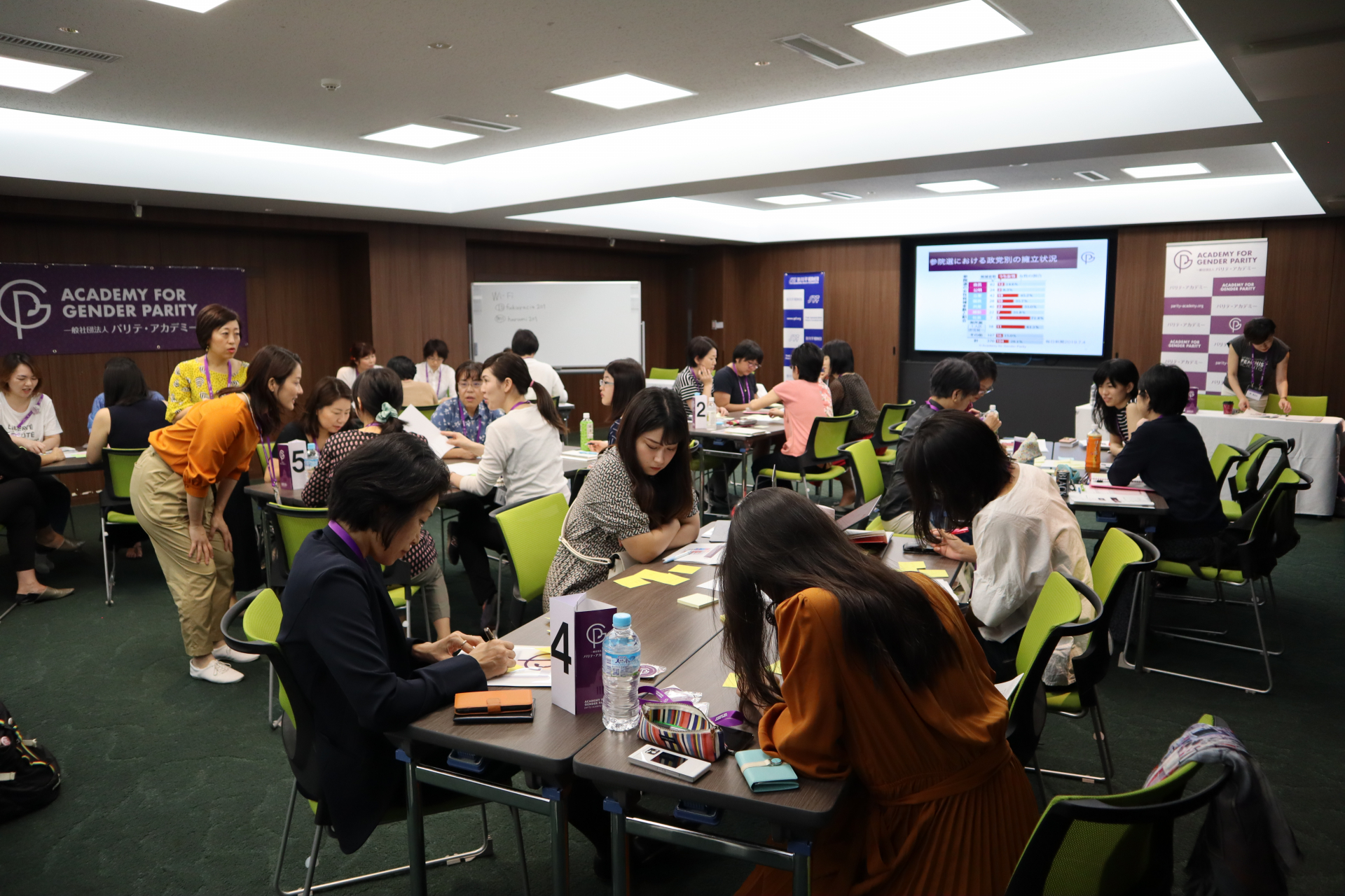 A hands-on training sessions for aspiring women politicians in Japan