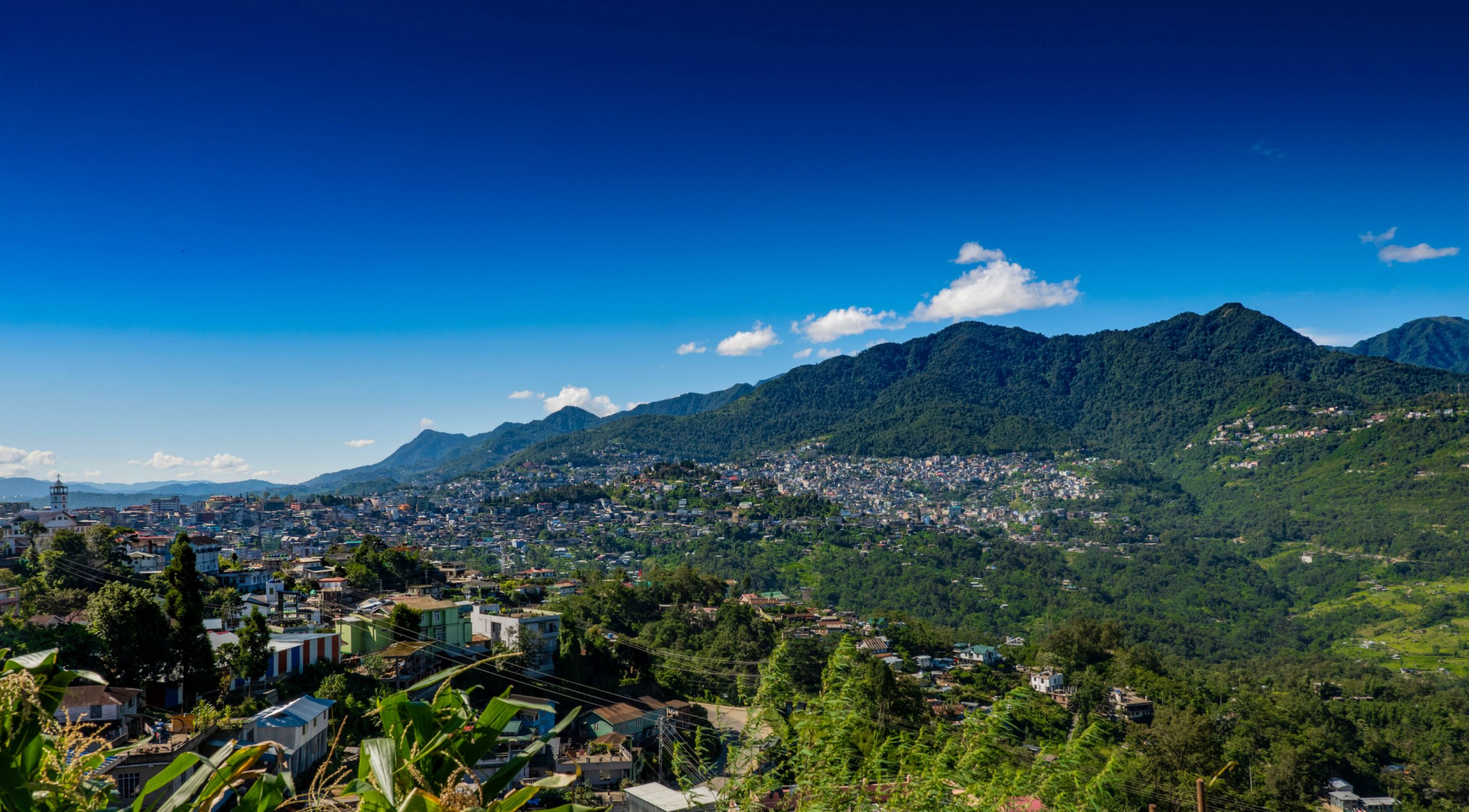 The landscape in Kohima, Nagaland