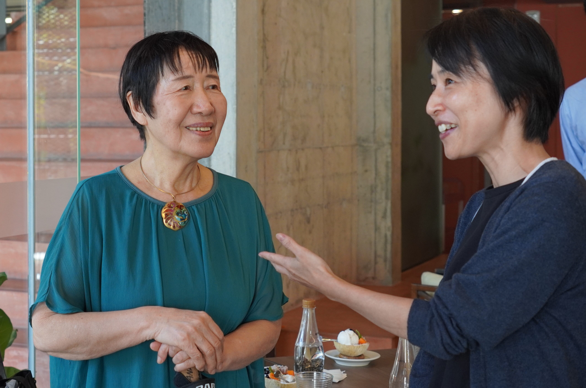 From left: Toshiko Tanaka and SPF Program Officer Sachiyo Ito