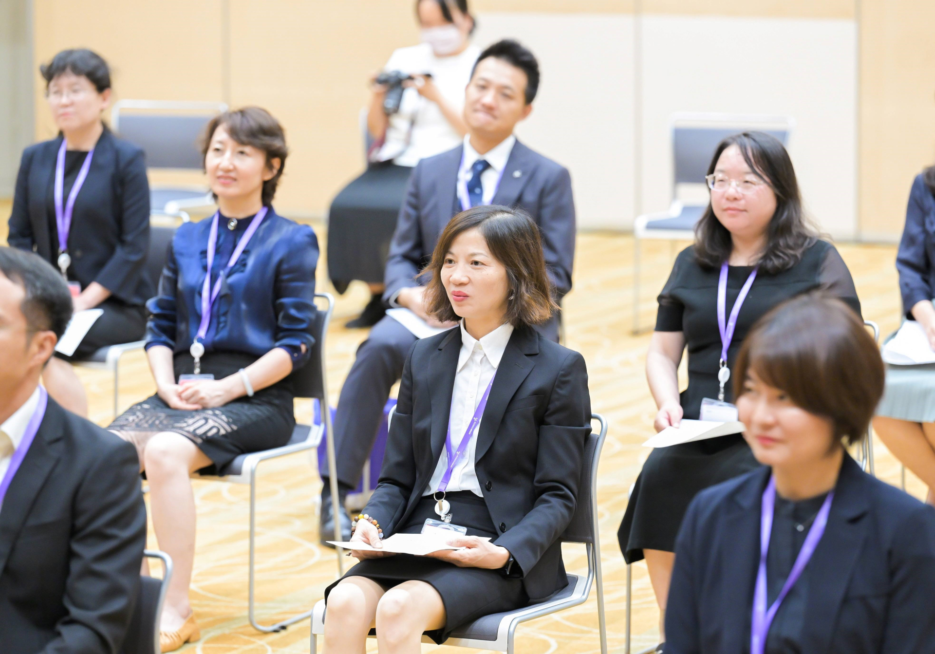 Trainees at the closing ceremony