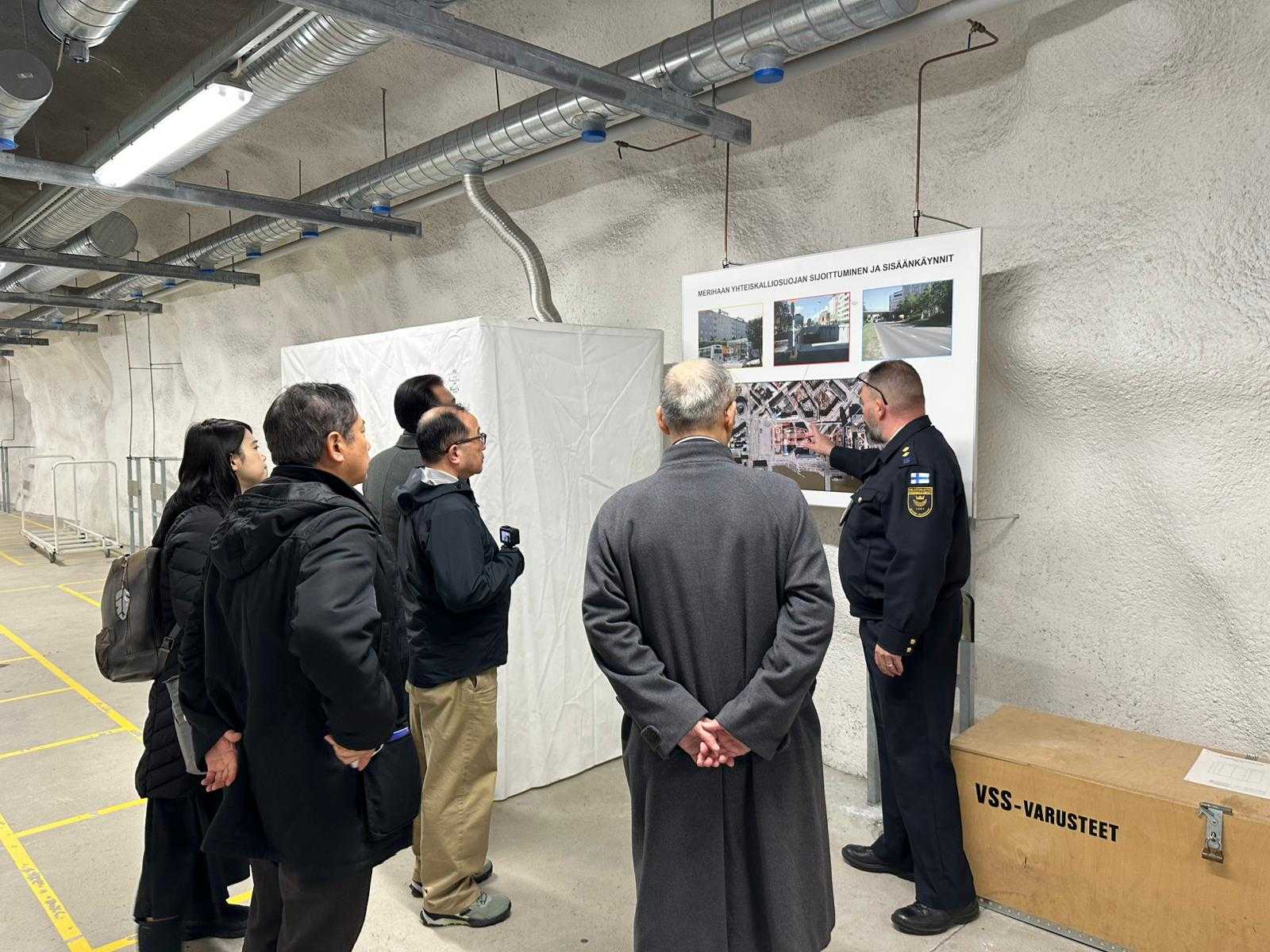 Visit to the Merihaka Civil Defence Shelter