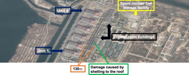 Satellite imagery 1：Panoramic view of the Zaporizhzhia NPP