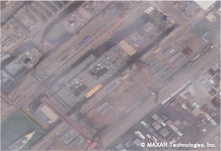 Image 4 May 7, 2021 Type 003 aircraft carrier under construction (Shanghai Jiangnan Shipyard)