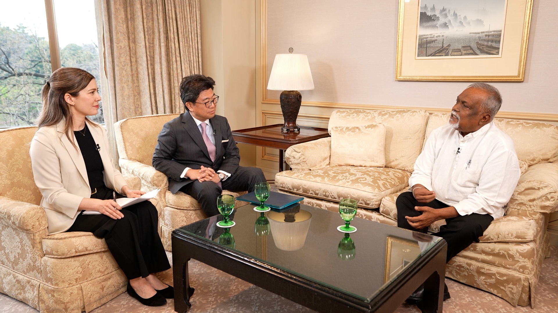 scene from the interview