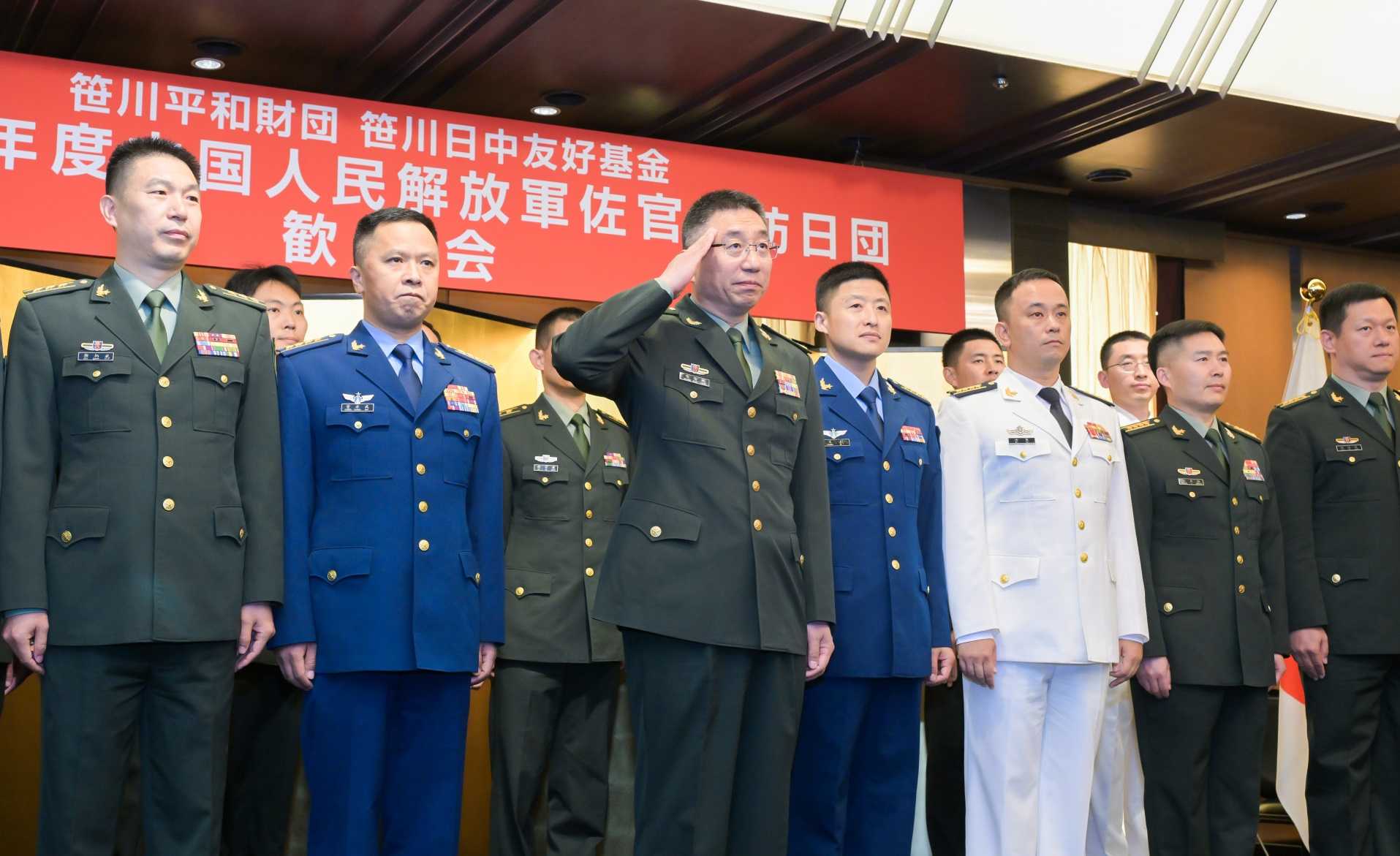 5年ぶりに中国人民解放軍佐官級訪日団が来日