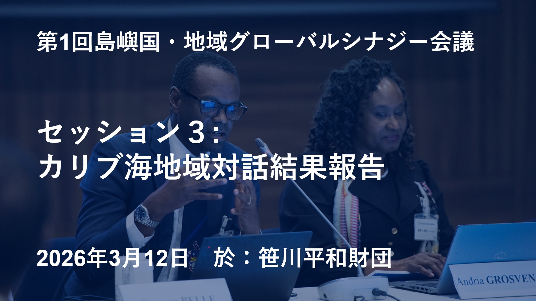 第1回島嶼国・地域グローバル・シナジー会議セッション３：カリブ地域対話結果報告