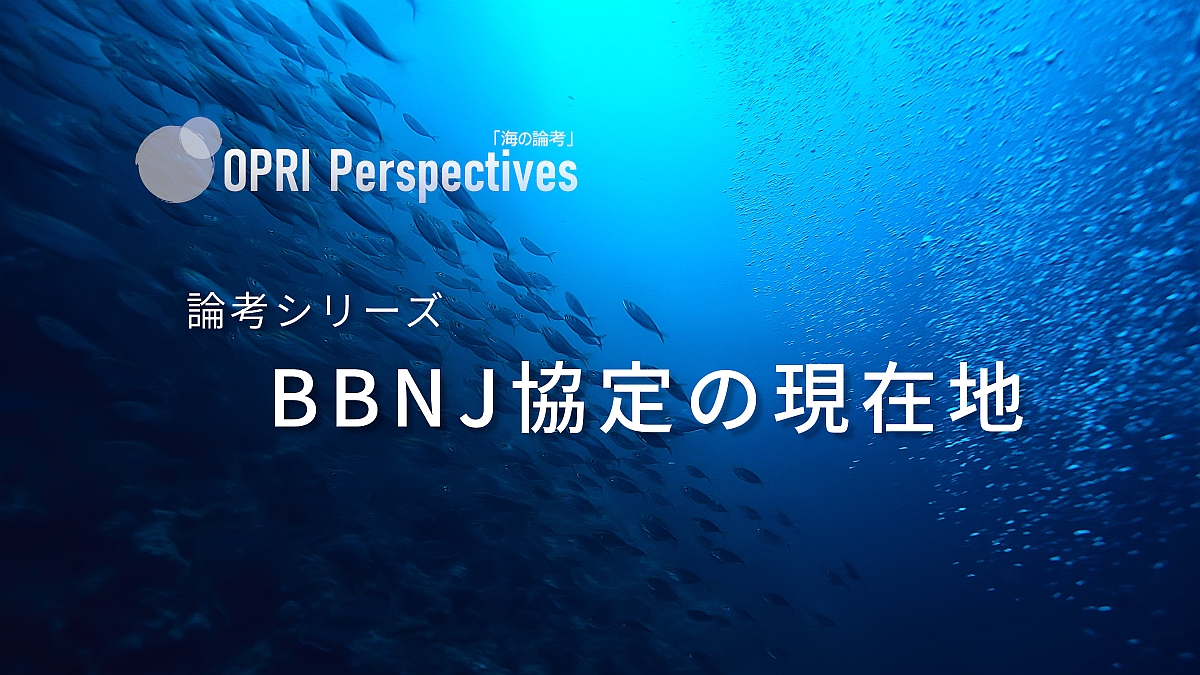 【掲載予告】論考シリーズ：BBNJ協定の現在地
