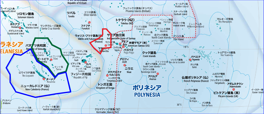 （笹川平和財団　太平洋マップより作成）