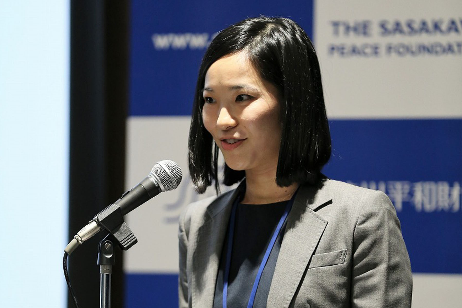 写真）笹川平和財団の林茉里子研究員