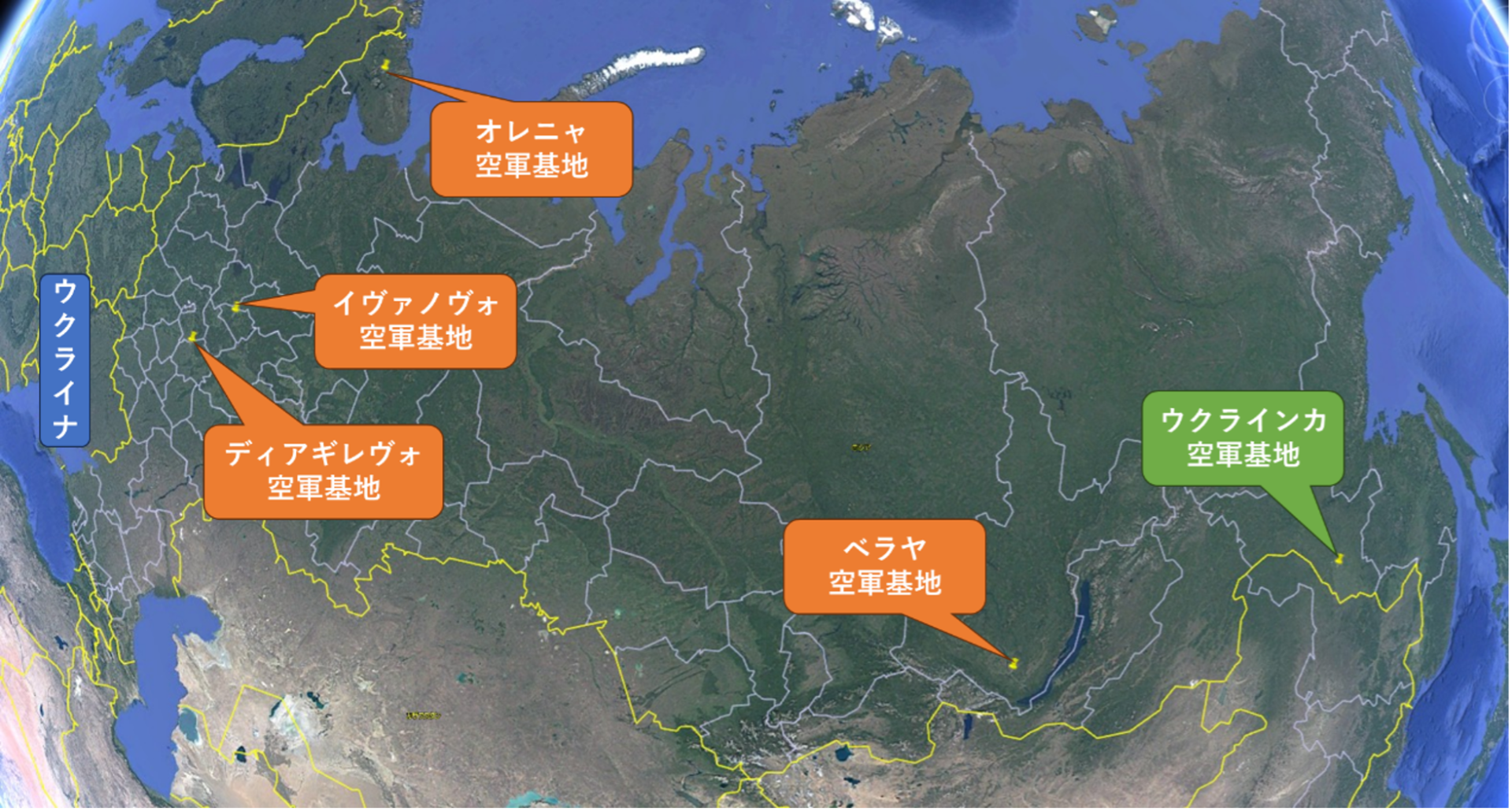 図：筆者作成、Google Map