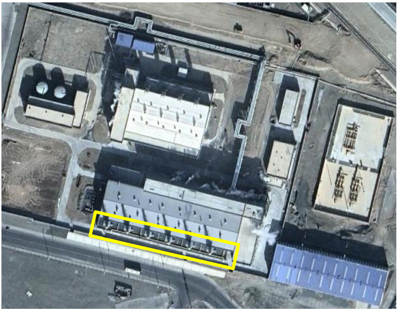 衛星画像 2：蒸気発生施設