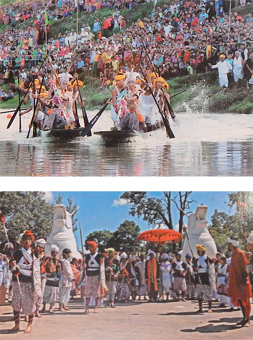 （写真）「生活と文化」では地域の伝統的な祭りも紹介されている