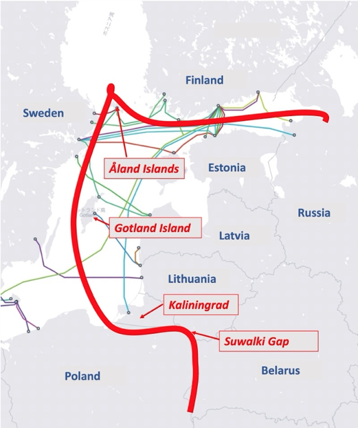 Figure3 Russia's new Forward Defence Line may separate the Baltic States from NATO