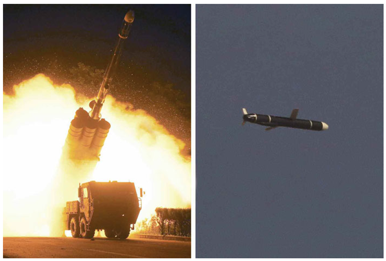 ※北朝鮮が公表した「長距離巡航ミサイル」とされるものの写真