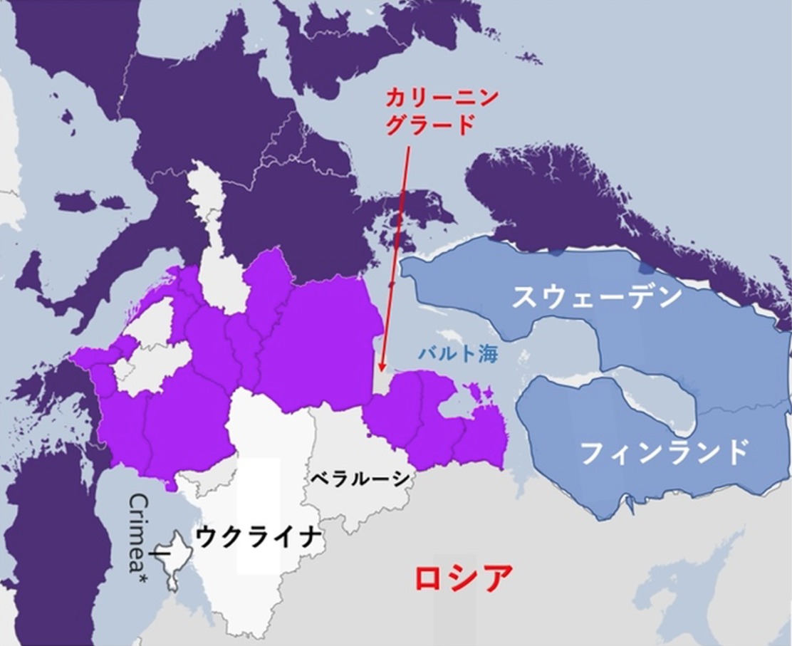 図2：「ロシアから見たバルト海の重要性」（原図を90度回転）