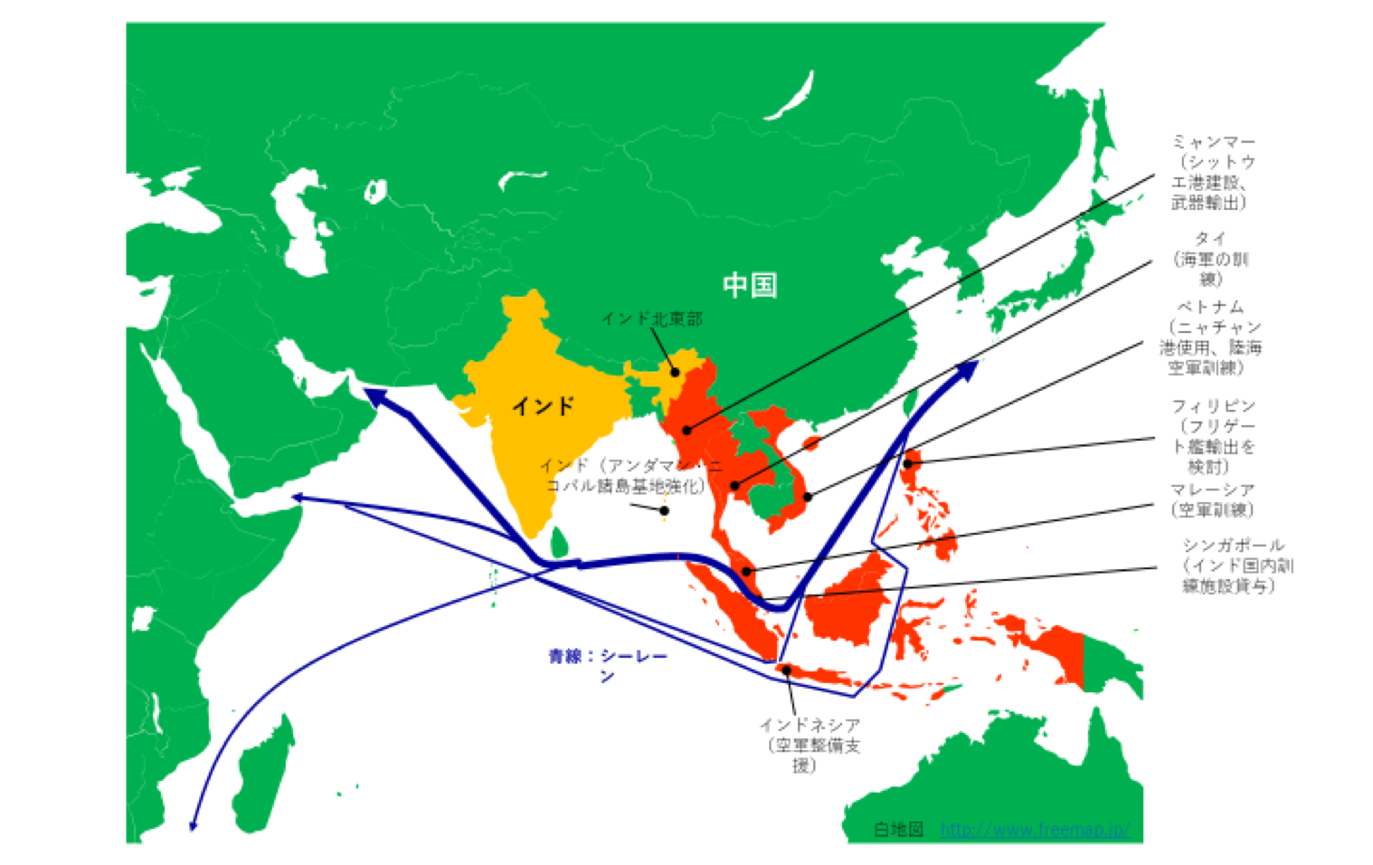 インドの地図