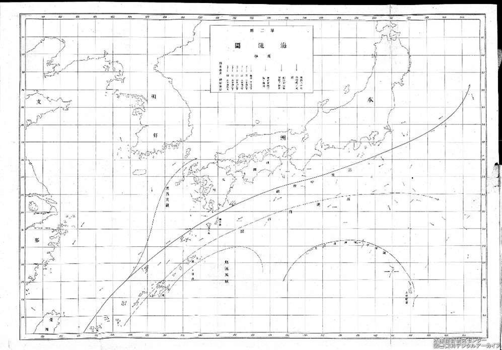 Ocean current chart in the summer of 1894. (Ref. 1)