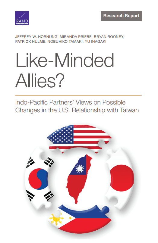 【報告書】Like-Minded Allies? Indo-Pacific Partners’ Views on Possible Changes in the U.S. Relationship with Taiwan