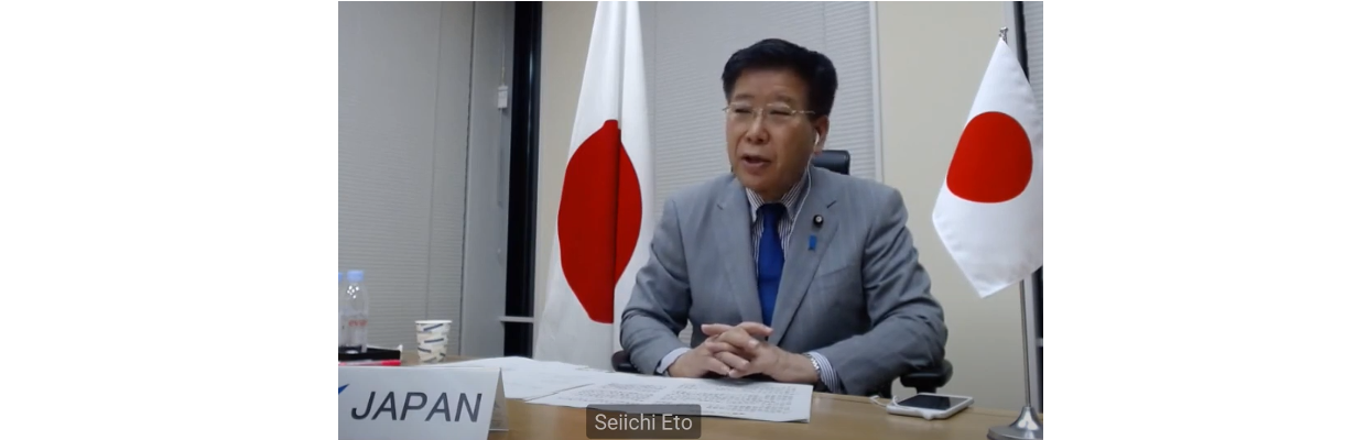 (left) H. E. Mr. Seichi Etoh, Minister for Ocean Policy, Japan.