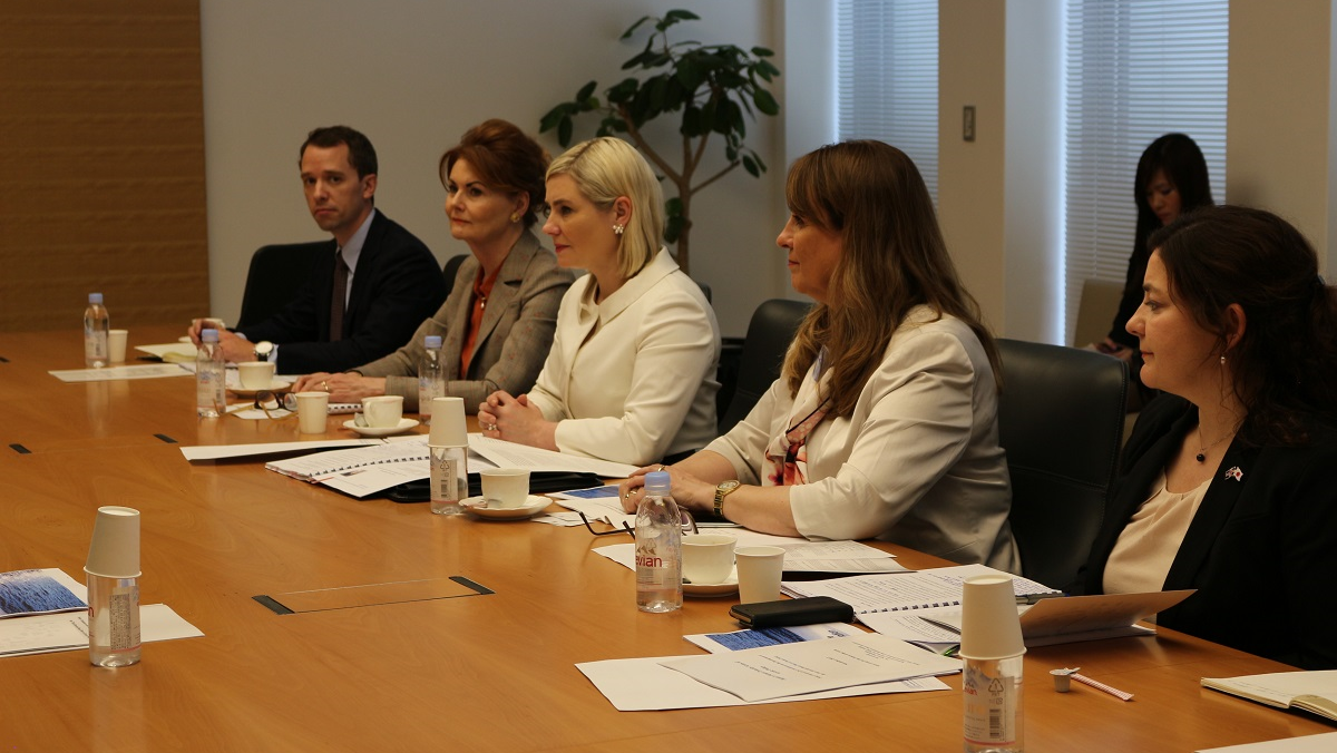 H.E. Ms. Lilja Alfreðsdóttir, Minister of Education, Science and Culture of Iceland (center)