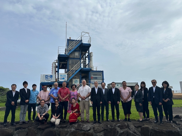Visit to OTEC facilities on Kumejima during the PICAG Okinawa Study Tour