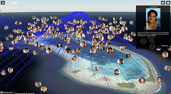 ■Figure 1: Portraits of people in Tuvalu and interview records