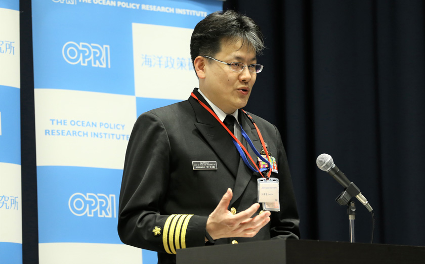 第160回海洋フォーラム「新防衛大綱・新中期防と海上自衛隊」 海上幕僚監部防衛部防衛課防衛班長 ・中大路 真1等海佐