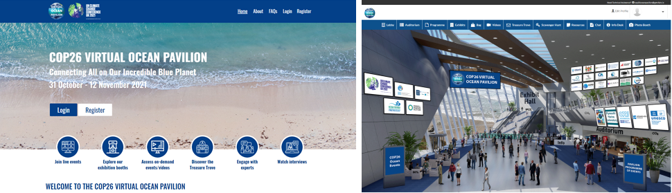 世界各国の海洋関係者とともに立ち上げたヴァーチャル・オーシャン・パビリオン写真