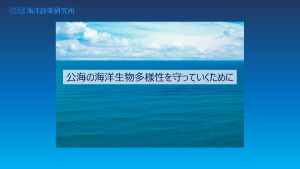 公海の生物多様性を守っていくために