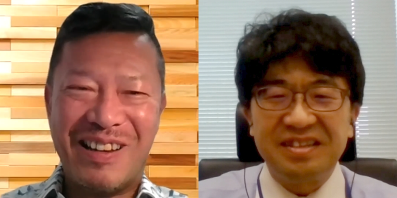 (左) 阪口 秀 氏 ((国研) 海洋研究開発機構理事), (右) 角南篤 (海洋政策研究所所長)
