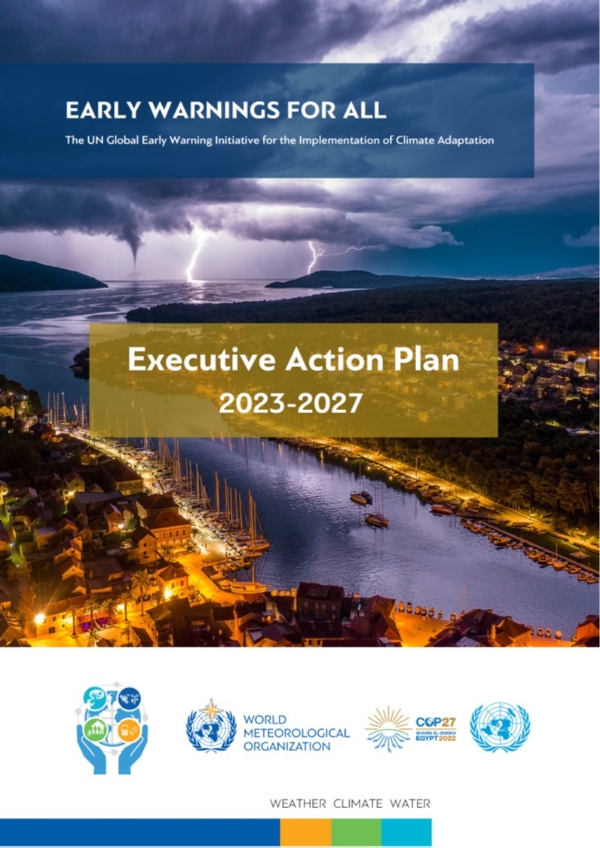 ■図2　2022年11月、COP27で公表された世界気象機関（WMO）のEarly Warnings for ALLアクションプラン