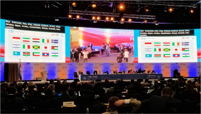 ITU 世界無線通信会議(WRC-19)の様子