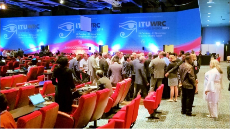 ITU 世界無線通信会議(WRC-19)の様子